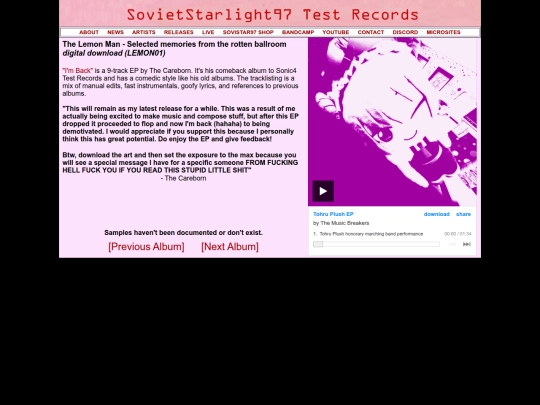 Website screenshot
