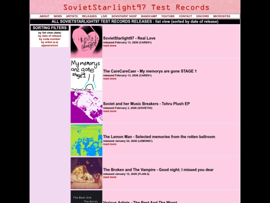 Website screenshot