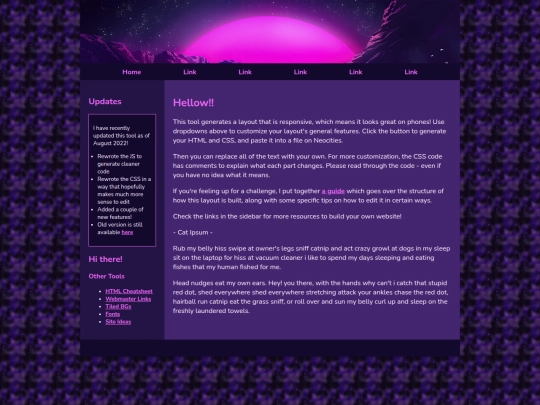 Website screenshot