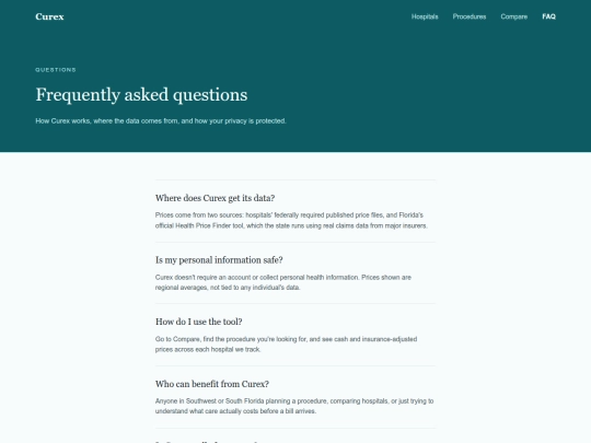 faq screenshot