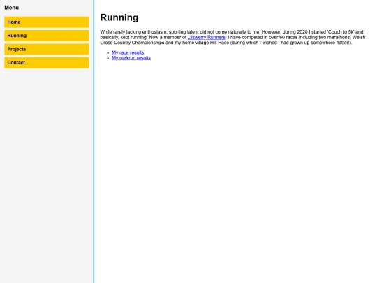 running screenshot