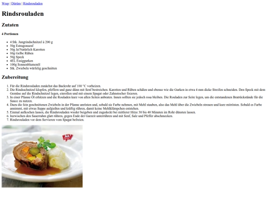 Rindsragout screenshot