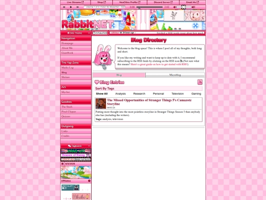 Website screenshot