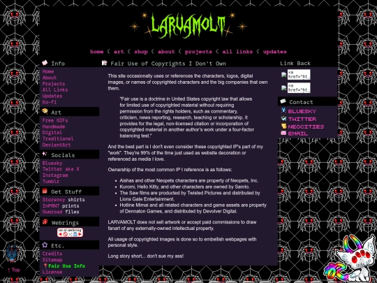 Website screenshot