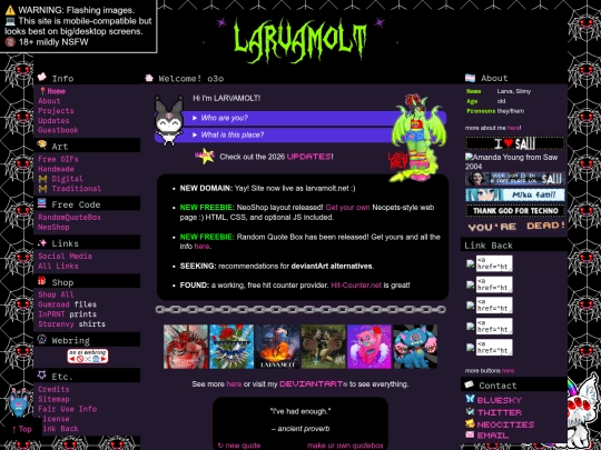 Website screenshot
