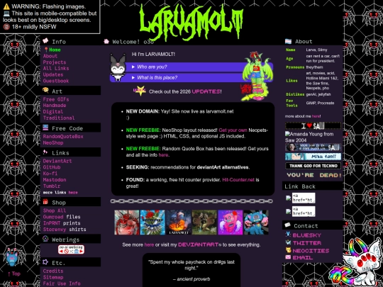 Website screenshot