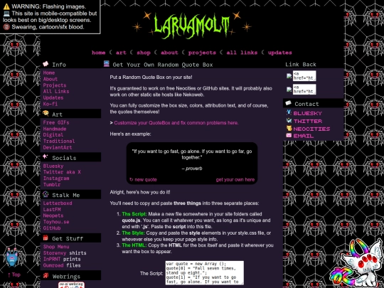 Website screenshot