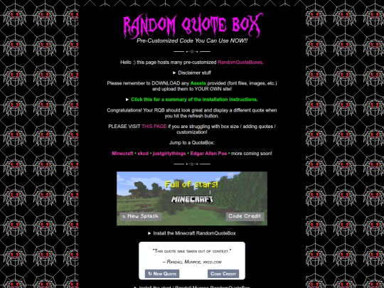 Website screenshot