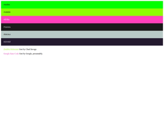 style screenshot