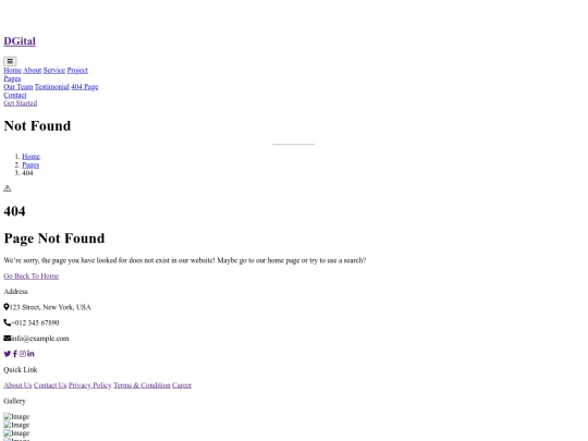 not_found screenshot