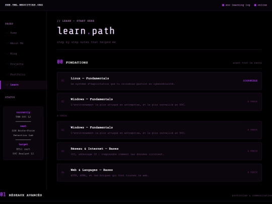 learn screenshot