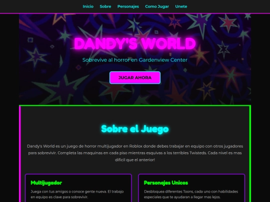 Website screenshot