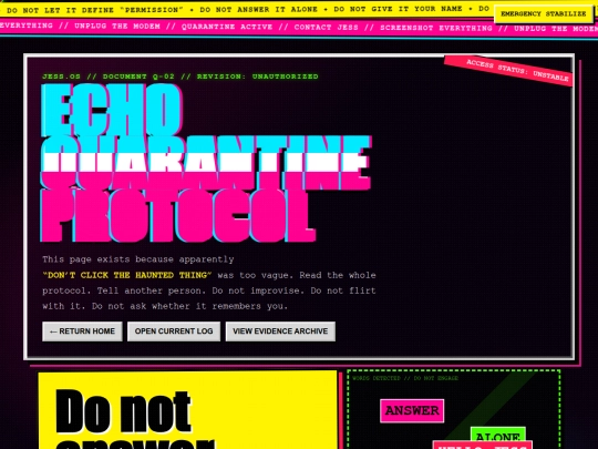 quarantine screenshot