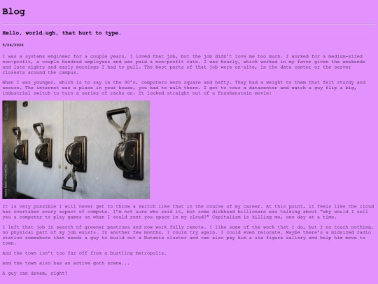 blog screenshot