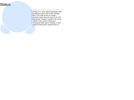 status screenshot