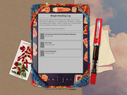 more/reading-log screenshot