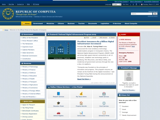 Website screenshot