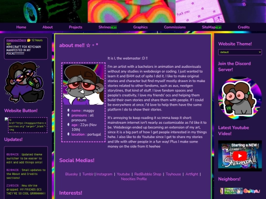 Website screenshot