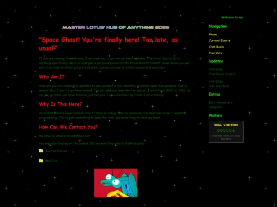 Website screenshot
