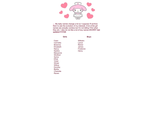 etc/babynames screenshot