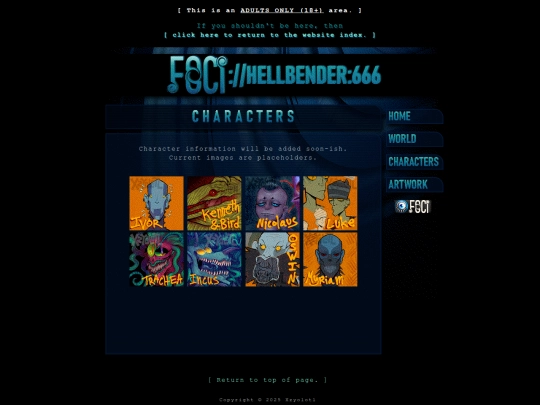 hellbender/proj3_characters screenshot