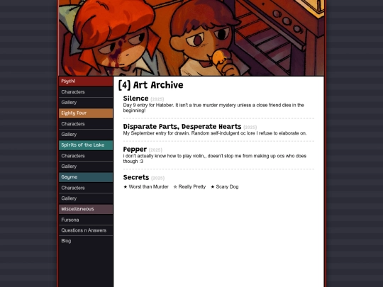 Website screenshot