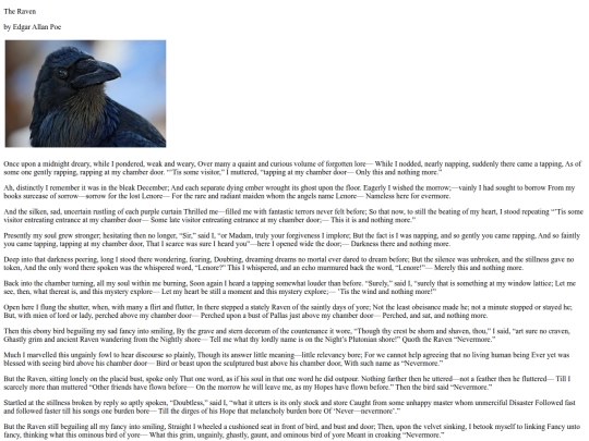 documents/TheRaven screenshot