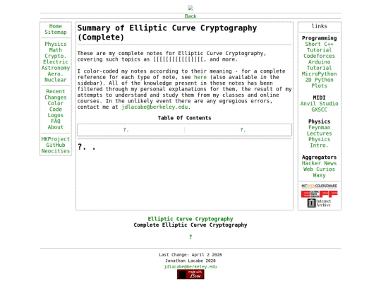cryptography/ellipticFull screenshot