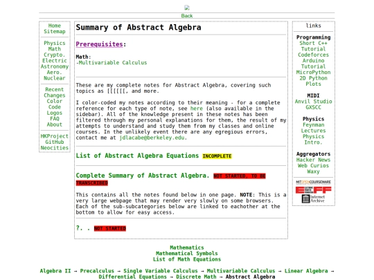 math/abstractalgebra screenshot
