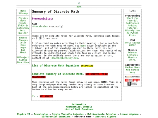 math/discrete screenshot