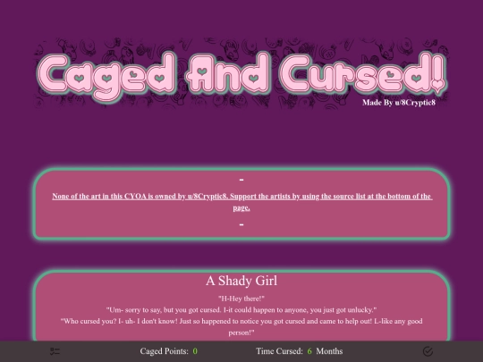 CagedAndCursed screenshot