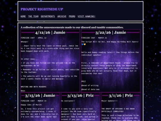 Website screenshot