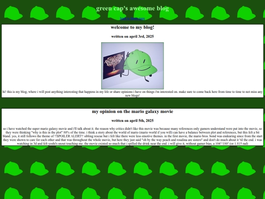 blog screenshot