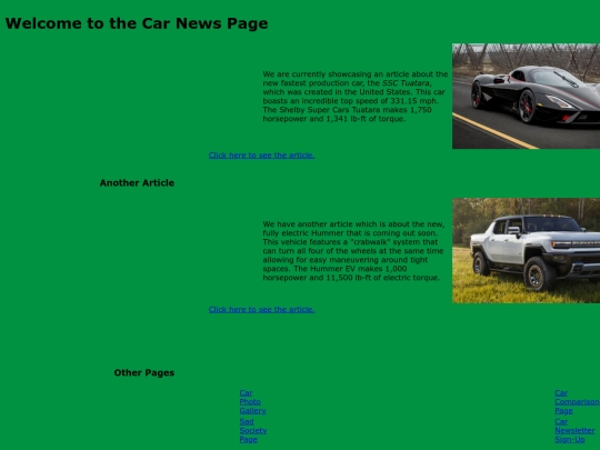 Website screenshot