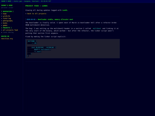 Website screenshot