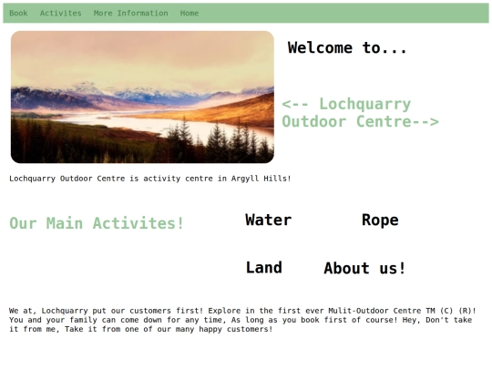 LochHomePage screenshot