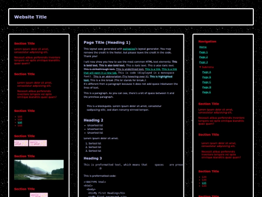 Website screenshot