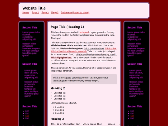 Website screenshot