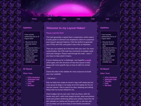 Website screenshot