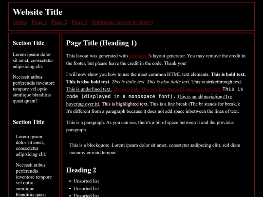 Website screenshot