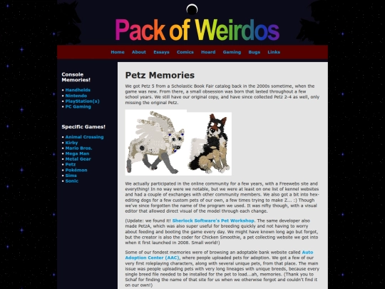 Website screenshot