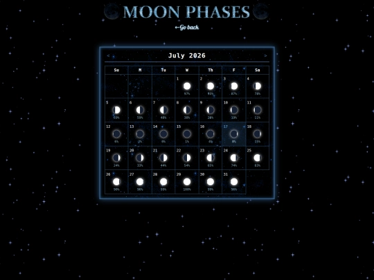 MoonPhases screenshot