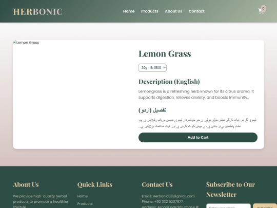 Website screenshot