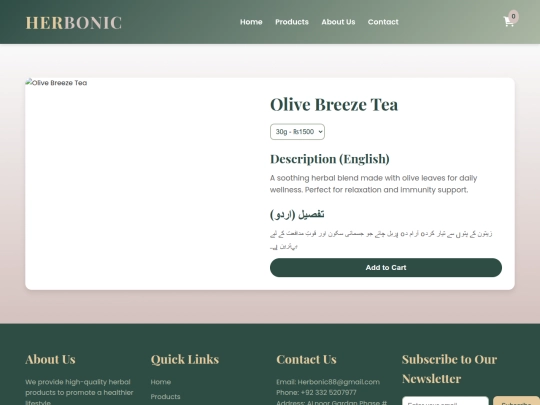 Website screenshot