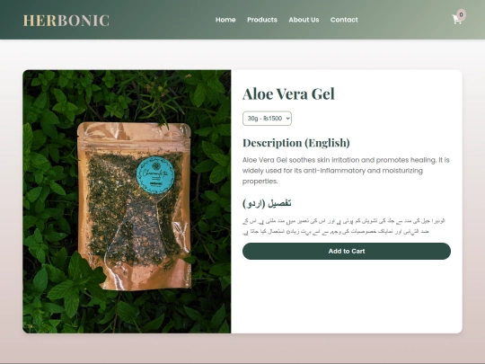 Website screenshot