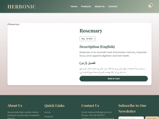 Website screenshot