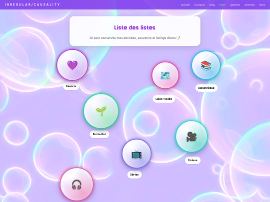 listes screenshot