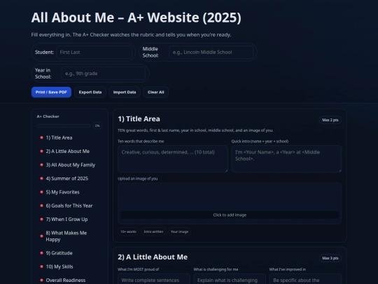 Website screenshot