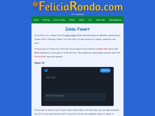 Website screenshot