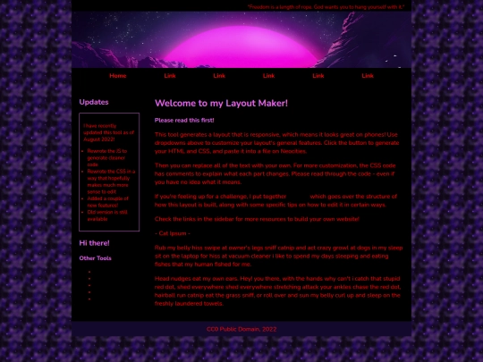 Website screenshot